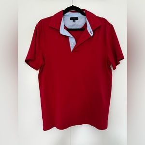 Red brooks brother polo